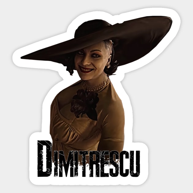 Lady Dimitrescu Sticker by michelo13